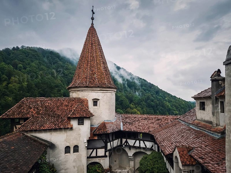The medieval Bran fortress known as Dracula castle in Transylvania