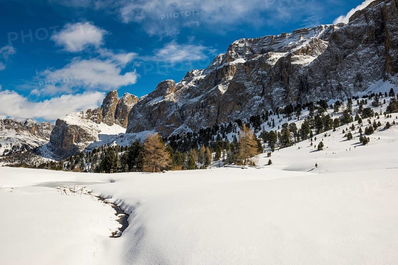 Snow-covered mountains