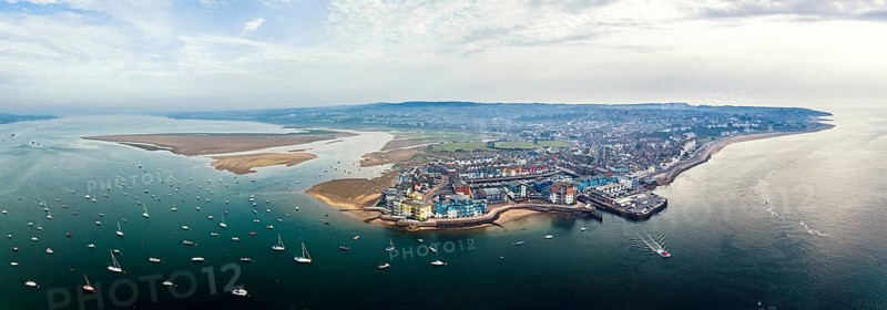 Exmouth and River Exe from a drone