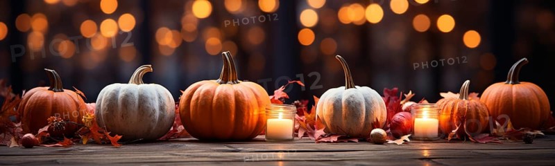 Orange and white pumpkins