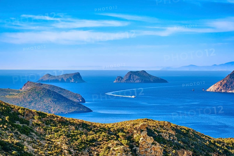Beautiful landscape with several islets in bay