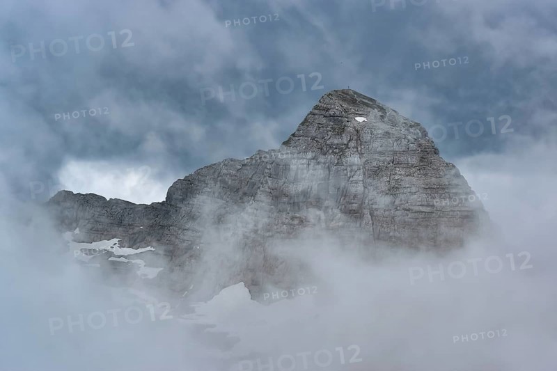 Summit structure of the Stadelhorn on the horse-rider Alm in the Berchtesgaden Alps
