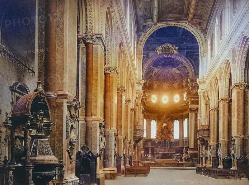 Interior view of the Cathedral of Naples