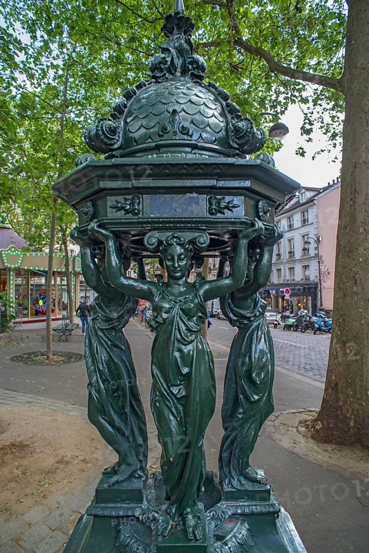 The Art Nouveau Wallace Fountain with Drinking Water