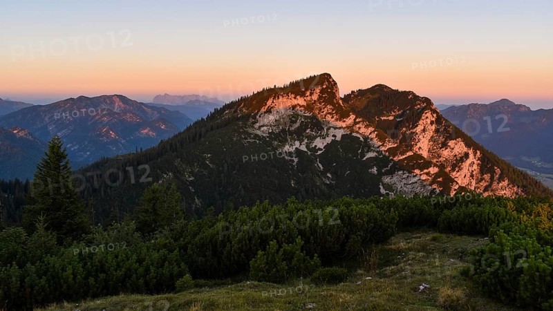 The summit of the Rauschberg at sunrise