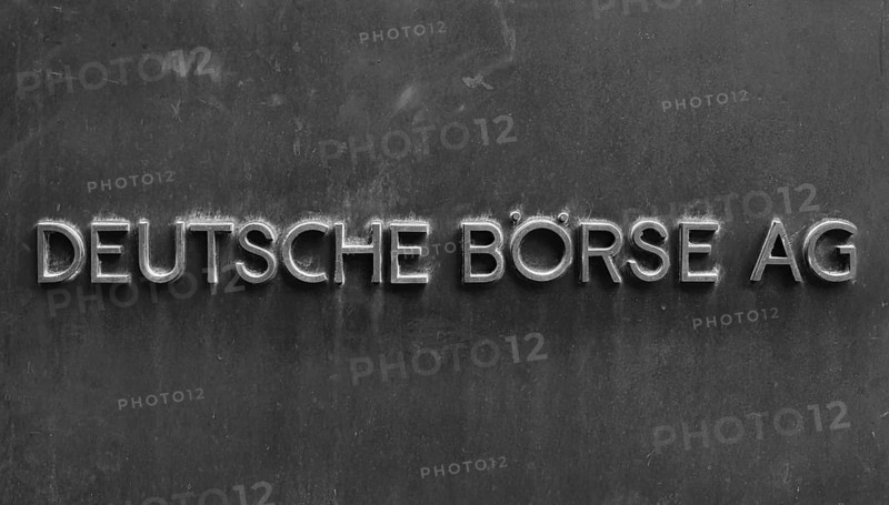 Sign with inscription Deutsche Boerse AG