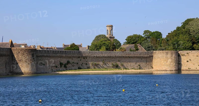 Walled old town Ville close in the port of Concarneau