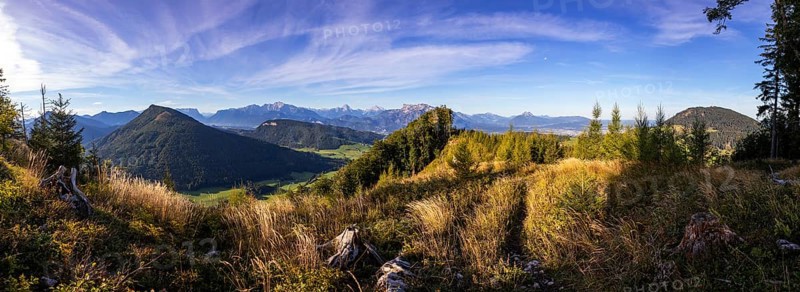 Sunrise on the Gurlspitze with a view of the Osterhorn group