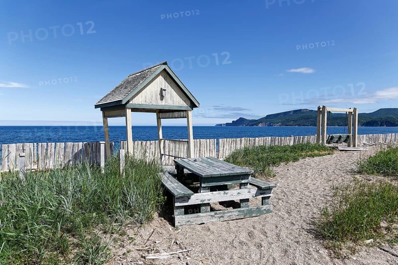 Palisades on a beach