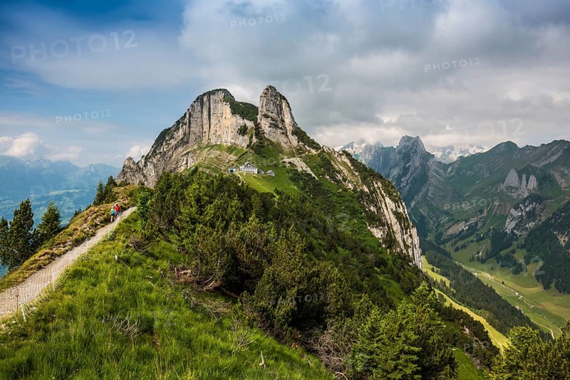 Steep mountains and hiking trail