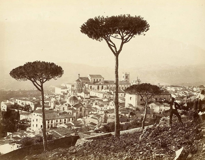 View of the town of Monreale in Sicily