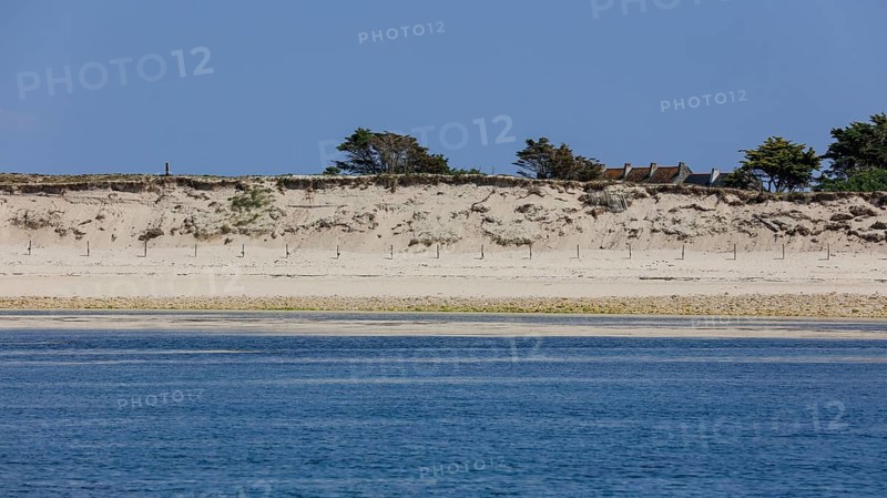 Sandy beach beach and dune Ile Saint-Nicolas