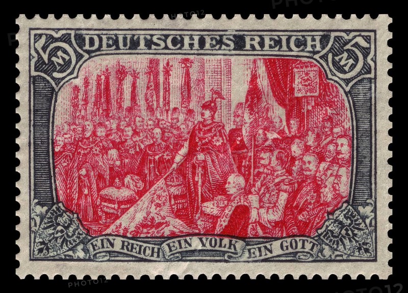 Stamp vintage 1900 of the German Reichspost