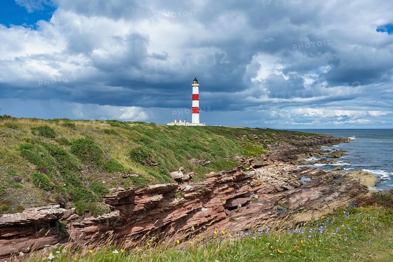 The Tarbat Ness Lighthouse on the Moray Firth