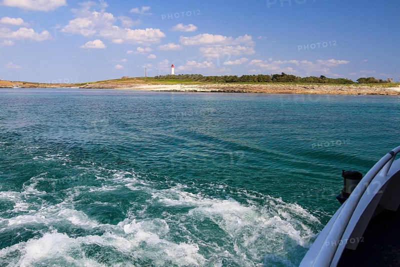 Ile de Penfret island with lighthouse