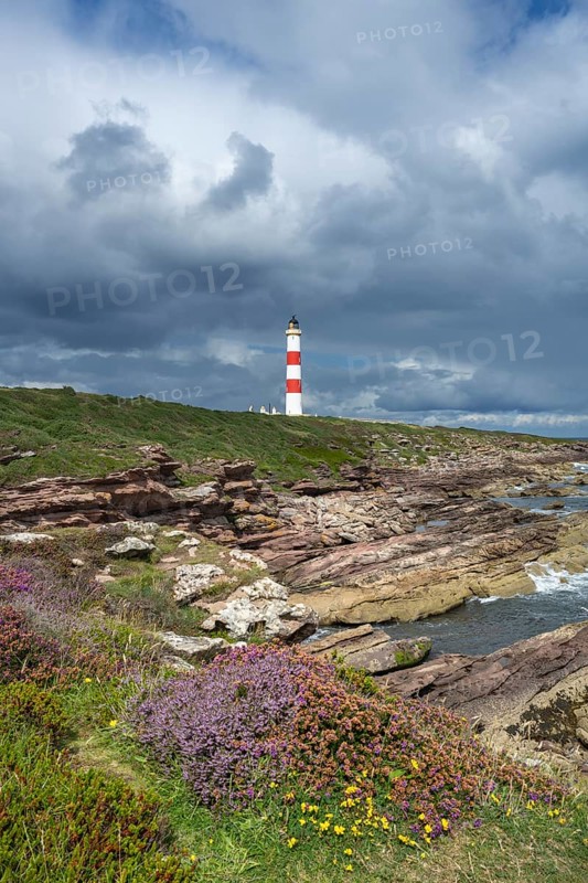 The Tarbat Ness Lighthouse on the Moray Firth