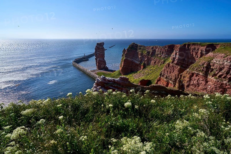Lange Anna with cliffs on the high seas island of Helgoland