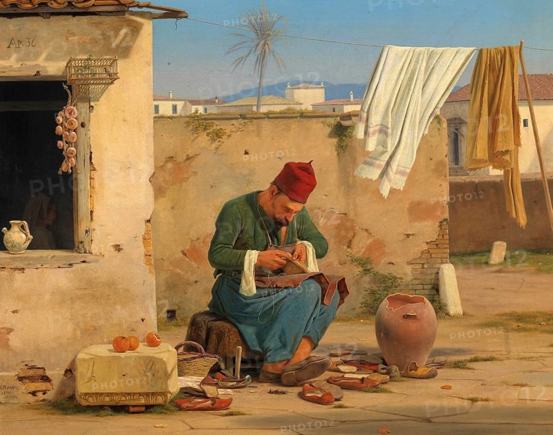 Shoemaker on the street