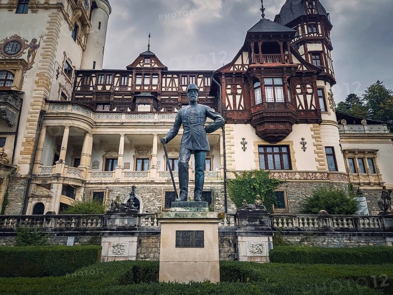 The statue of Carol 1 first king of Romania