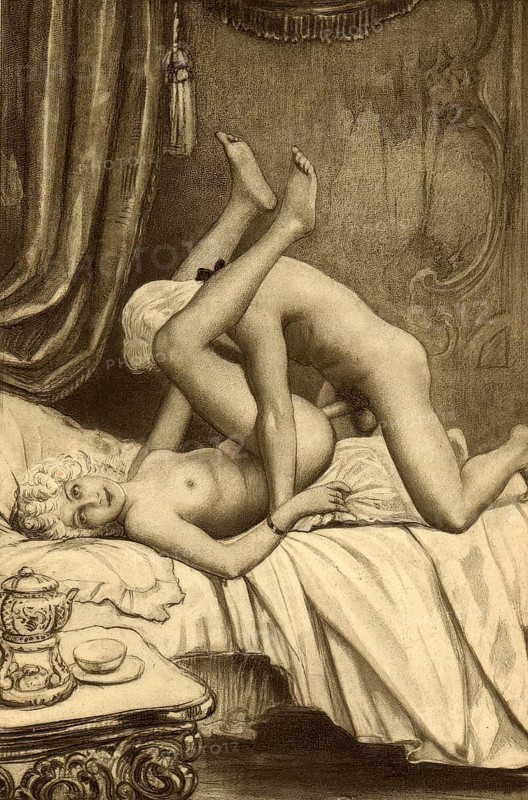 Couple having sex in bed