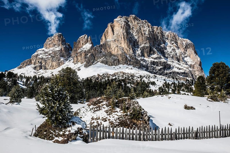 Snow-covered mountains