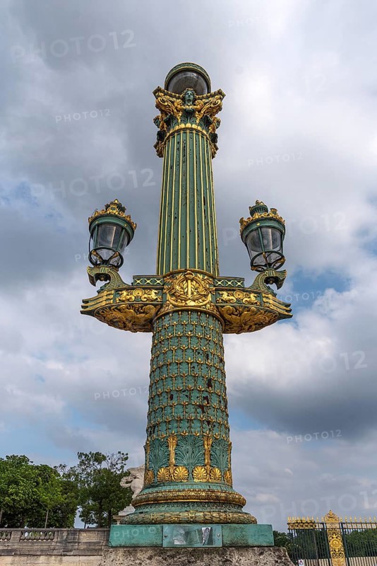 Magnificent Parisian Floor Lamp on the Place de la Concorde