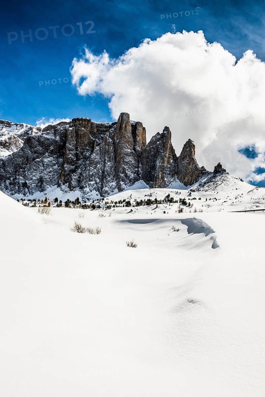 Snow-covered mountains