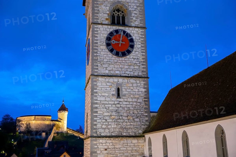 The Munot Castle and St. Johann Reformed Church in Schaffhausen