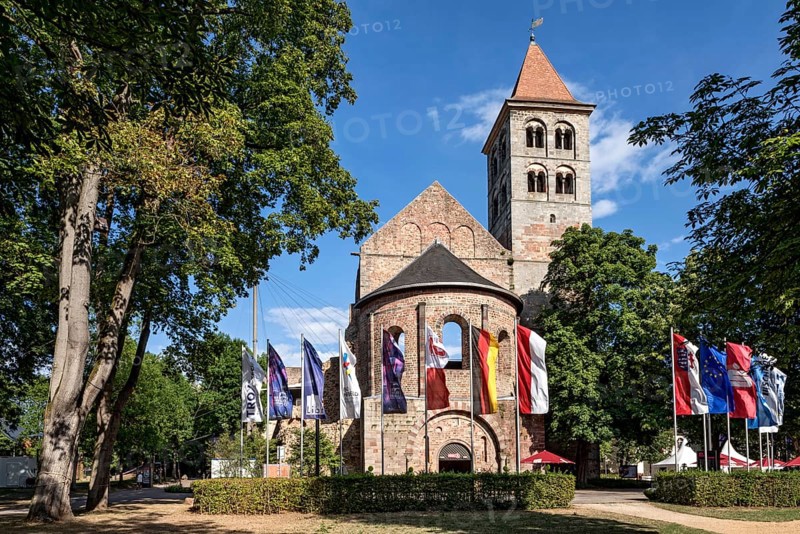 Abbey ruins during the festival