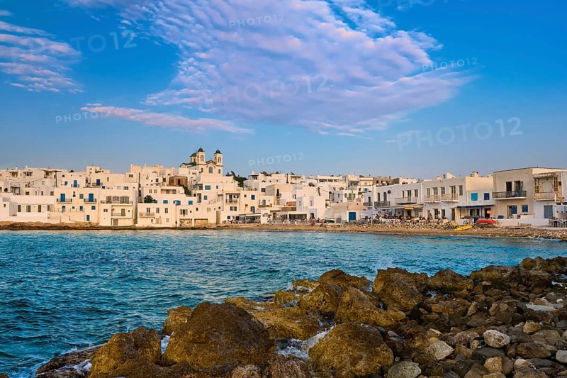 Traditional Greek whitewashed houses