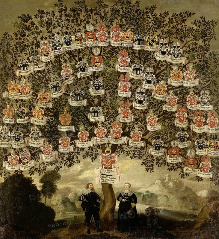 Family Tree of Maria Justina and Johann Maximilian zum Jungen