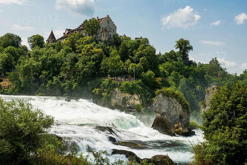 Waterfall and castle
