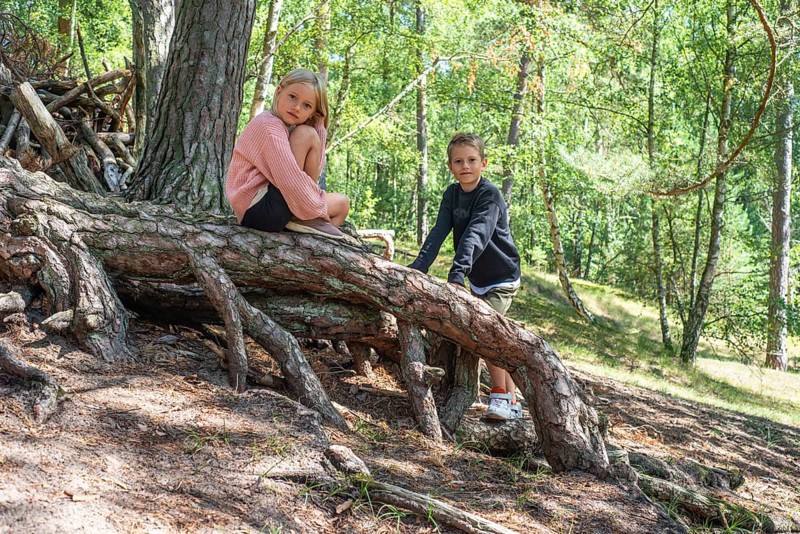 Two children