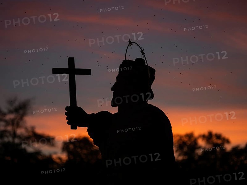 Silhouette in the sunset