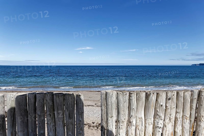 Palisades on a beach