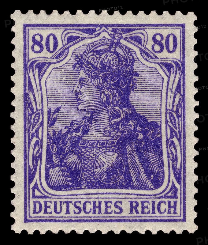 Stamp vintage 1920 of the German Reichspost