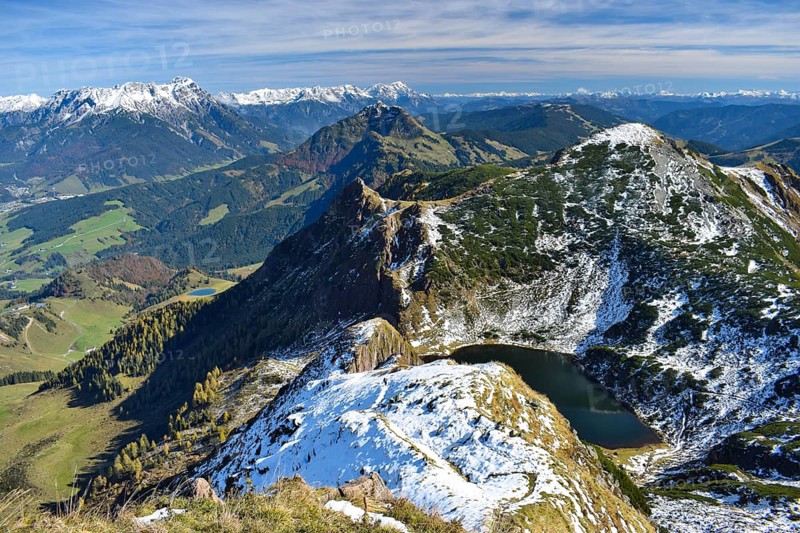 View from Wildseeloder in autumn to Wildsee
