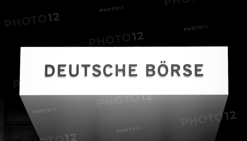 Sign with inscription Deutsche Boerse