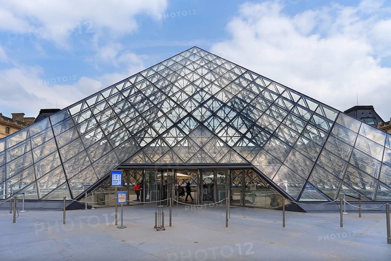 The glass pyramid was built from 1985 to 1989 in the courtyard of the Louvre