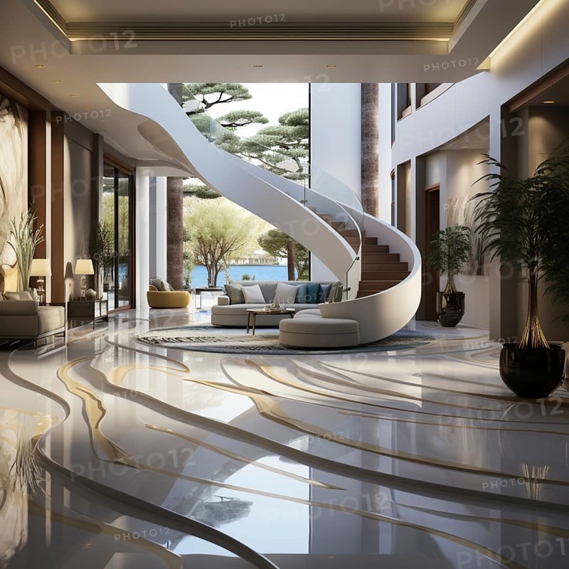 Modern apartment furnishings