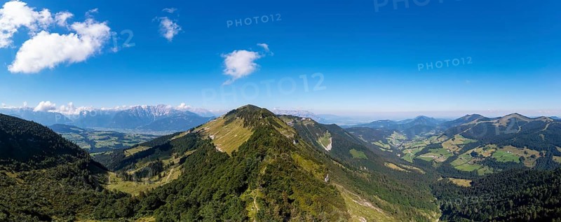 View from the Schmittenstein into the Salzach Valley and towards Krispl
