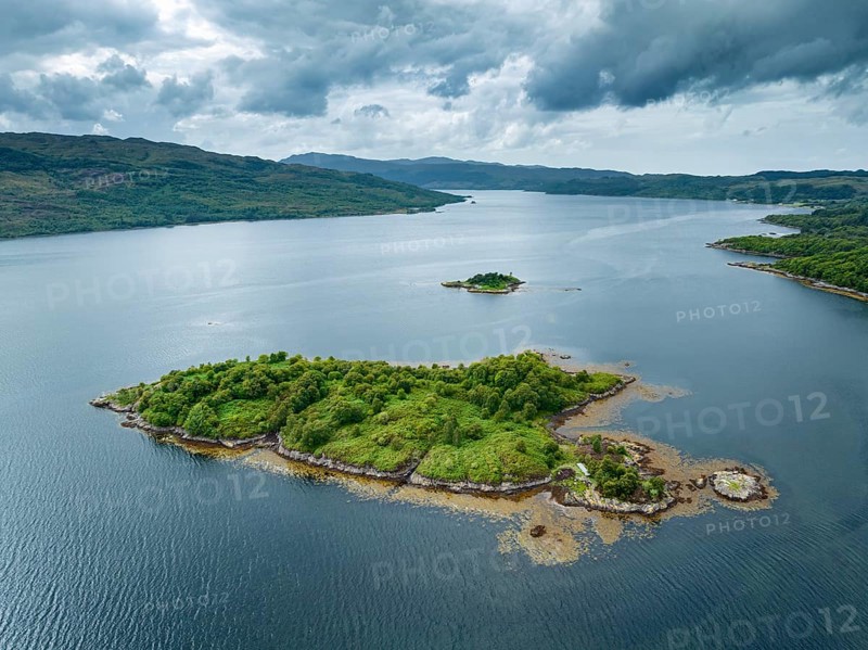Aerial view of Loch Sunart
