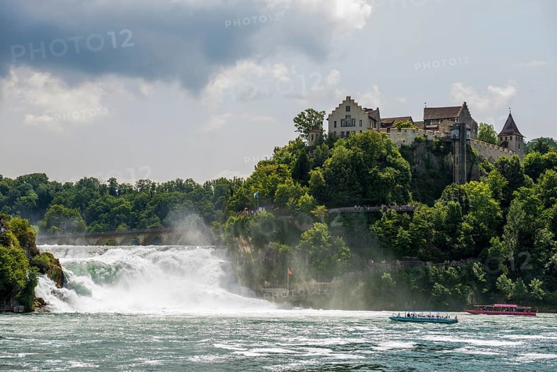 Waterfall and castle