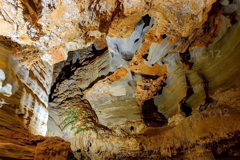 Visit to the interior of the deep Lapinha cave open to visitation in Lagoa Santa in the state of Minas Gerais