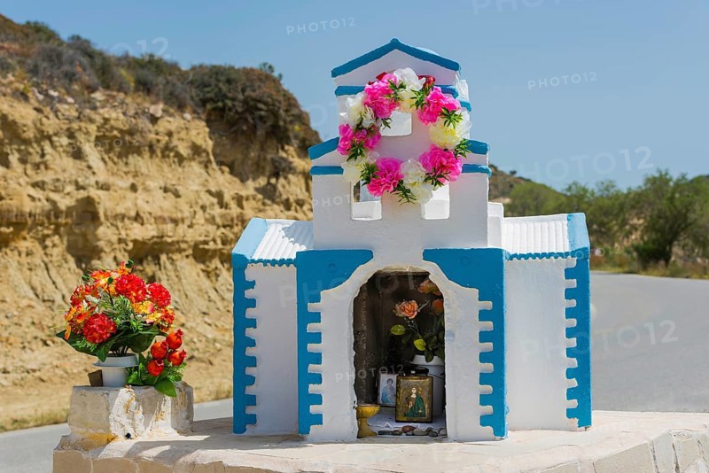 Replica of an Orthodox Church near Matala on Crete