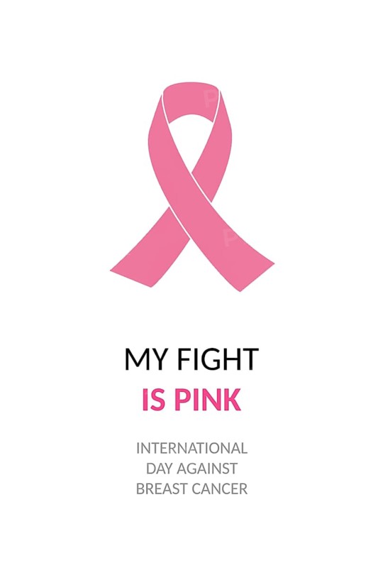 My fight is pink. National Breast Cancer Awareness Month concept