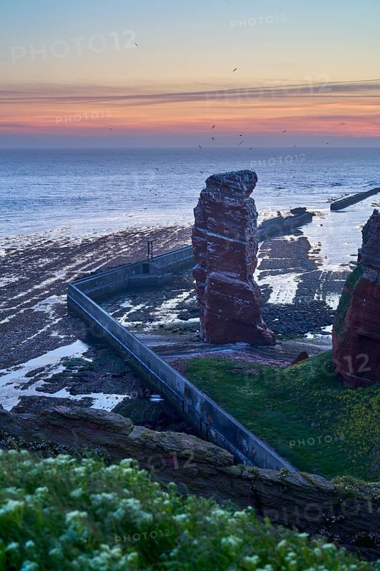 Lange Anna with cliffs on the high seas island of Helgoland