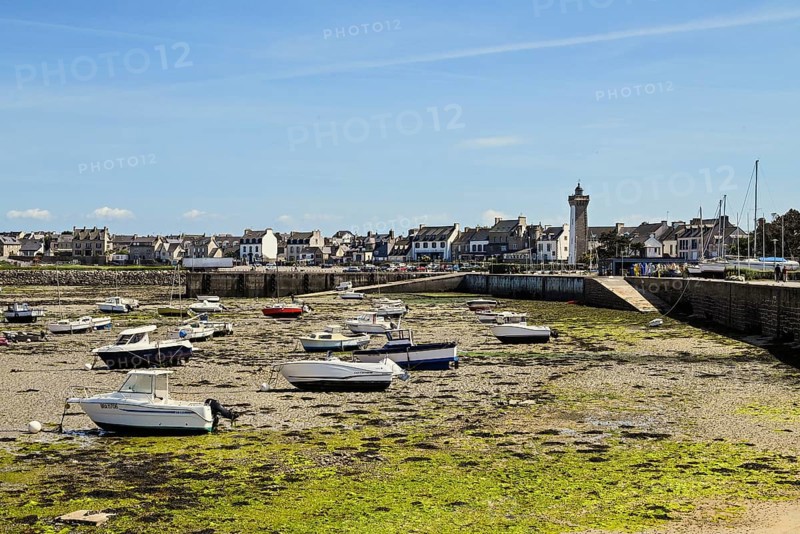 Boats in the dry harbour basin