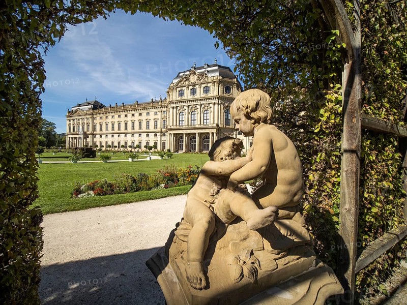 Sculpture in front of Wuerzburg Residence
