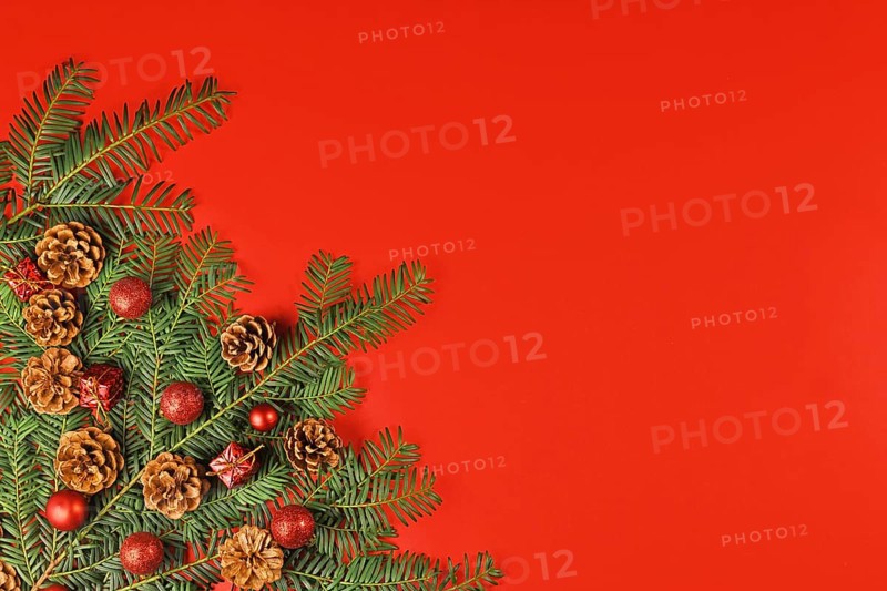 Seasonal flat lay with
